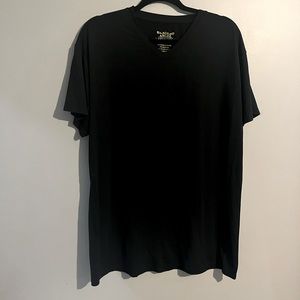 Angel collection 95% bamboo black t-shirt size large